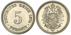 5 Pfennig German Empire (1871-1918)  