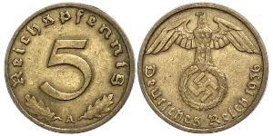 5 Pfennig Germania nazista (1933-1945)  