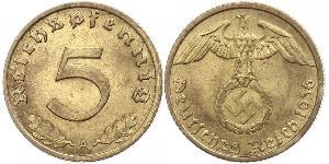 5 Pfennig Germania nazista (1933-1945)  