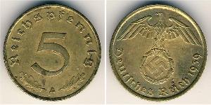 5 Pfennig Germania nazista (1933-1945)  