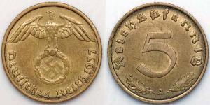 5 Pfennig Nazi Germany (1933-1945)  