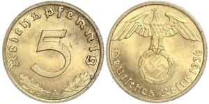5 Pfennig Troisième Reich (1933-1945)  