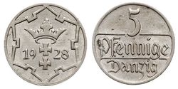 5 Pfennig 但澤自由市 (1920 - 1939)  