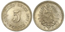 5 Pfennig 德意志帝國 (1871 - 1918)  