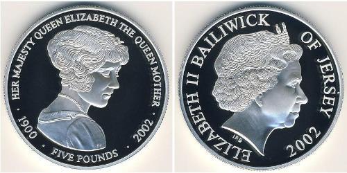 5 Pound Jersey (1066 - ) Argent 