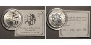 5 Pound Gibraltar (1704 - ) Argento Elisabetta II (1926-2022)