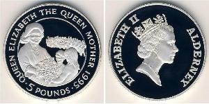 5 Pound  Argento Elisabetta II (1926-2022)