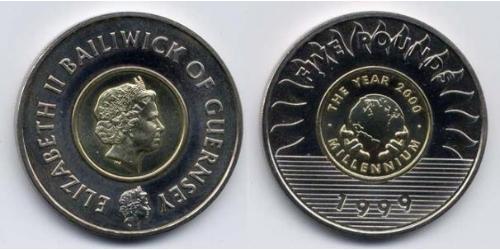 5 Pound Guèrneseyi Bilame Elizabeth II (1926-2022)