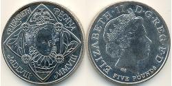 5 Pound Feriind Kiningrik (1922-) Cuivre/Nickel Elizabeth II (1926-2022)