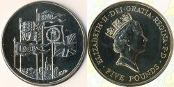 5 Pound Feriind Kiningrik (1922-) Cuivre/Nickel Elizabeth II (1926-2022)