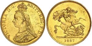 5 Pound Britisches Weltreich (1497 - 1949) / Vereinigtes Königreich von Großbritannien und Irland (1801-1922) Gold Victoria (1819 - 1901)