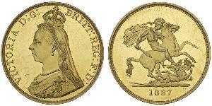 5 Pound Britisches Weltreich (1497 - 1949) / Vereinigtes Königreich von Großbritannien und Irland (1801-1922) Gold Victoria (1819 - 1901)