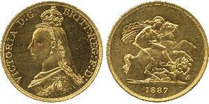 5 Pound Britisches Weltreich (1497 - 1949) / Vereinigtes Königreich von Großbritannien und Irland (1801-1922) Gold Victoria (1819 - 1901)