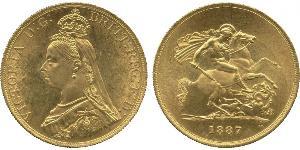 5 Pound British Empire (1497 - 1949) / United Kingdom of Great Britain and Ireland (1801-1922) Gold Victoria (1819 - 1901)