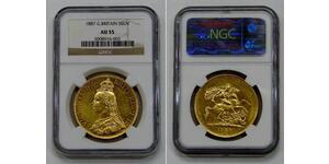 5 Pound British Empire (1497 - 1949) / United Kingdom of Great Britain and Ireland (1801-1922) Gold Victoria (1819 - 1901)