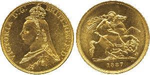 5 Pound British Empire (1497 - 1949) / United Kingdom of Great Britain and Ireland (1801-1922) Gold Victoria (1819 - 1901)