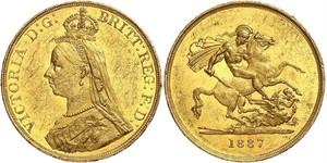5 Pound British Empire (1497 - 1949) / United Kingdom of Great Britain and Ireland (1801-1922) Gold Victoria (1819 - 1901)