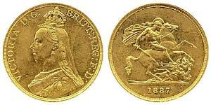 5 Pound British Empire (1497 - 1949) / United Kingdom of Great Britain and Ireland (1801-1922) Gold Victoria (1819 - 1901)