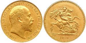 5 Pound United Kingdom of Great Britain and Ireland (1801-1922) Gold Edward VII (1841-1910)