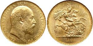 5 Pound United Kingdom of Great Britain and Ireland (1801-1922) Gold Edward VII (1841-1910)