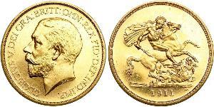 5 Pound United Kingdom of Great Britain and Ireland (1801-1922) Gold George V of the United Kingdom (1865-1936)