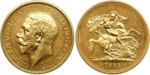 5 Pound United Kingdom of Great Britain and Ireland (1801-1922) Gold George V of the United Kingdom (1865-1936)