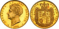 5 Pound Vereinigtes Königreich von Großbritannien und Irland (1801-1922) Gold Georg IV (1762-1830)