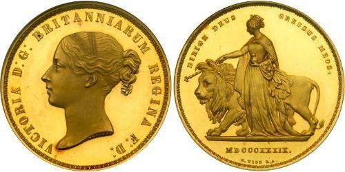 5 Pound Vereinigtes Königreich von Großbritannien und Irland (1801-1922) Gold Victoria (1819 - 1901)