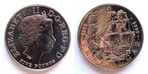 5 Pound Vereinigtes Königreich (1922-) Kupfer/Nickel Elizabeth II (1926-2022)