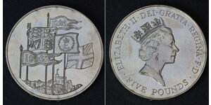 5 Pound Vereinigtes Königreich (1922-) Kupfer/Nickel Elizabeth II (1926-2022)