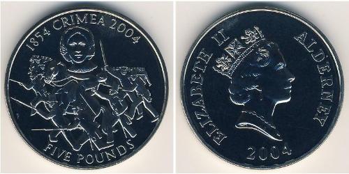 5 Pound  Níquel/Cobre Isabel II (1926-2022)