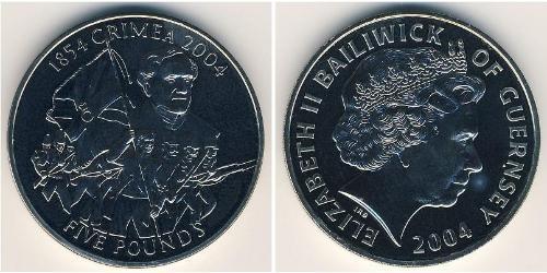 5 Pound  Níquel/Cobre Isabel II (1926-2022)