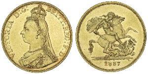 5 Pound Imperio británico (1497 - 1949) / Reino Unido de Gran Bretaña e Irlanda (1801-1922) Oro Victoria (1819 - 1901)