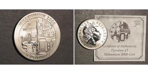 5 Pound Gibraltar (1704 - ) Plata Isabel II (1926-2022)
