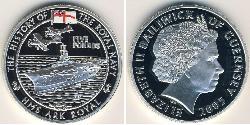 5 Pound Guernsey Plata 