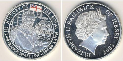 5 Pound Jersey (1066 - ) Plata 