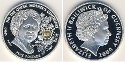 5 Pound Guernsey Silber 