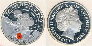 5 Pound Guernsey Silber 