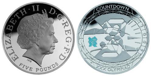 5 Pound Vereinigtes Königreich (1922-) Silber Elizabeth II (1926-2022)