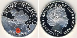5 Pound Guernsey Silver 