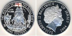 5 Pound Jersey (1066 - ) Silver Elizabeth II (1926-2022)