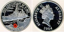 5 Pound United Kingdom (1922-) Silver Elizabeth II (1926-2022)