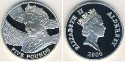 5 Pound  銀 伊丽莎白二世 (1926-2022)