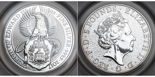 5 Pound 英国 銀 