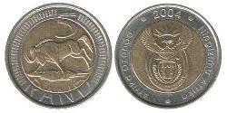 5 Rand Afrique du Sud (1910 - ) Bilame 