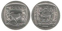 5 Rand South Africa (1910 - ) Copper/Nickel 