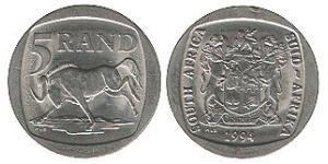 5 Rand Südafrika (1910 - ) Kupfer/Nickel 
