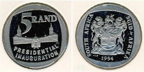 5 Rand Sudáfrica (1910 - ) Plata 