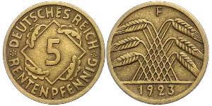 5 Reichpfennig República de Weimar (1918-1933) Latón 