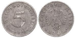 5 Reichpfennig Nazi Germany (1933-1945) Zinc 